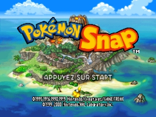 Pokemon Snap (France) Title Screen